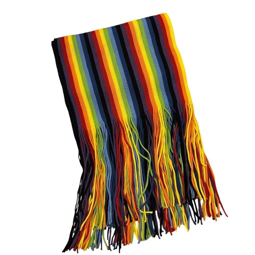 Multi Colored Winter Knit Scarf